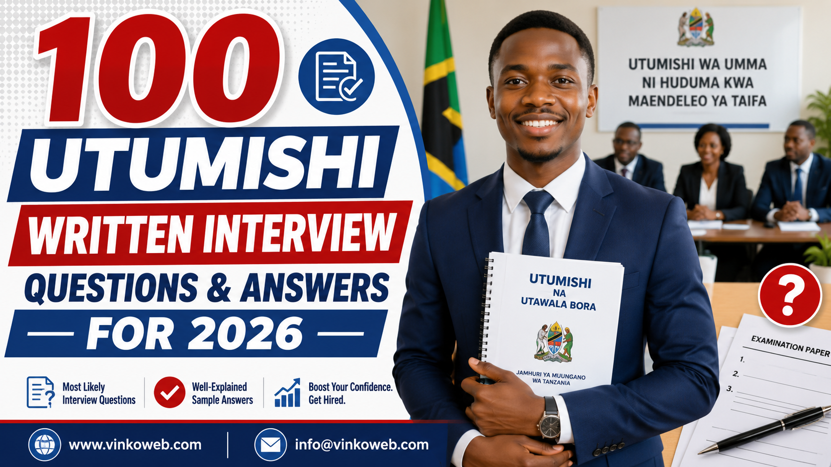 100 UTUMISHI Written Interview Questions and Answers for 2026