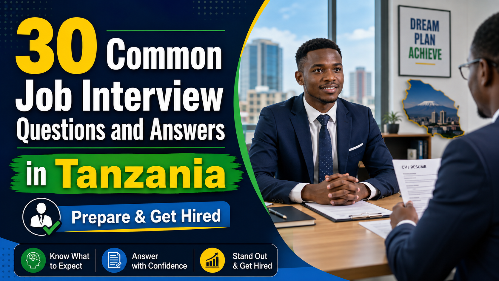 30 Common Job Interview Questions and Answers in Tanzania