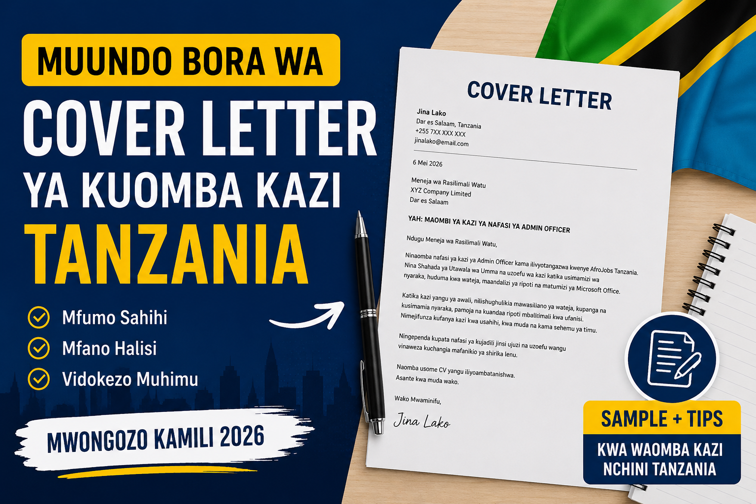 Best Cover Letter Format for Jobs in Tanzania
