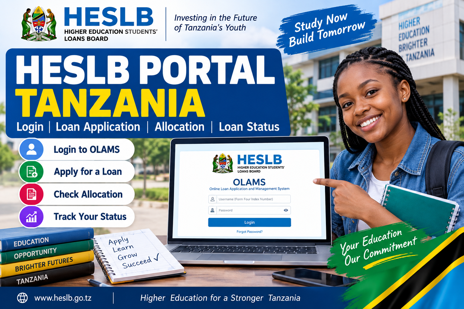 HESLB Portal Tanzania: Login, Loan Application, Allocation and Loan Status