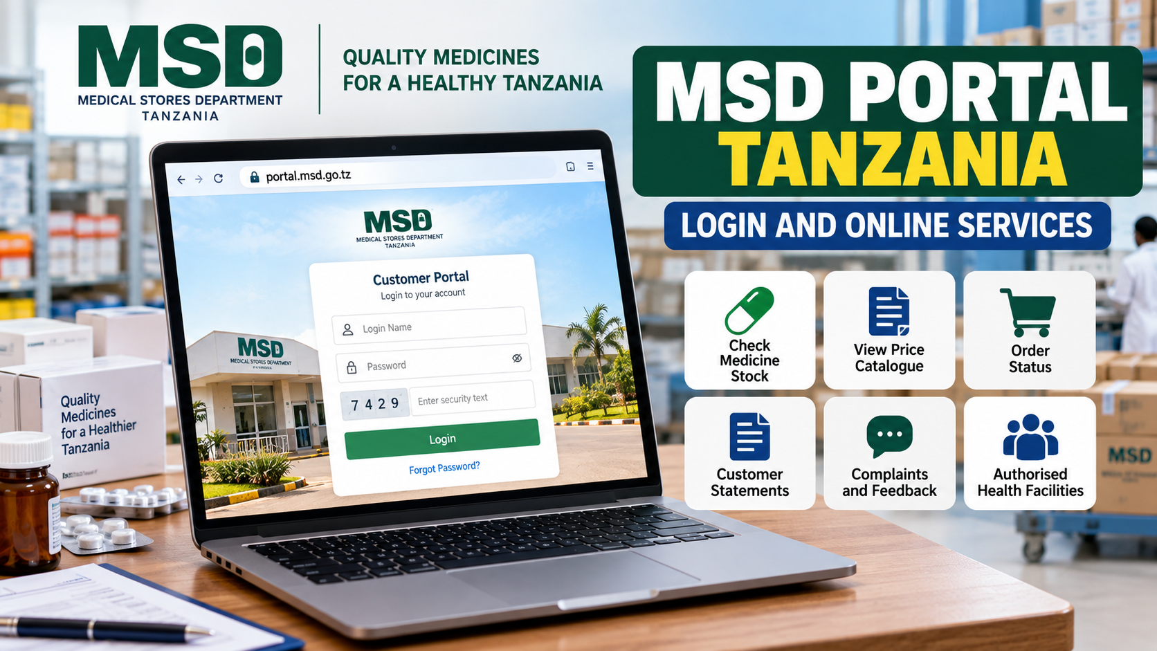 MSD Portal Tanzania: Login and Online Services Guide